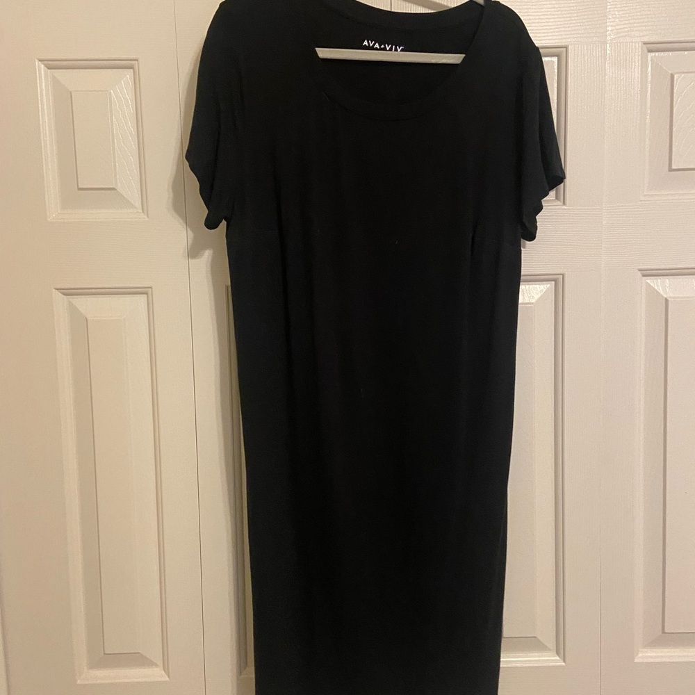 Ava & Viv Black Midi Dress